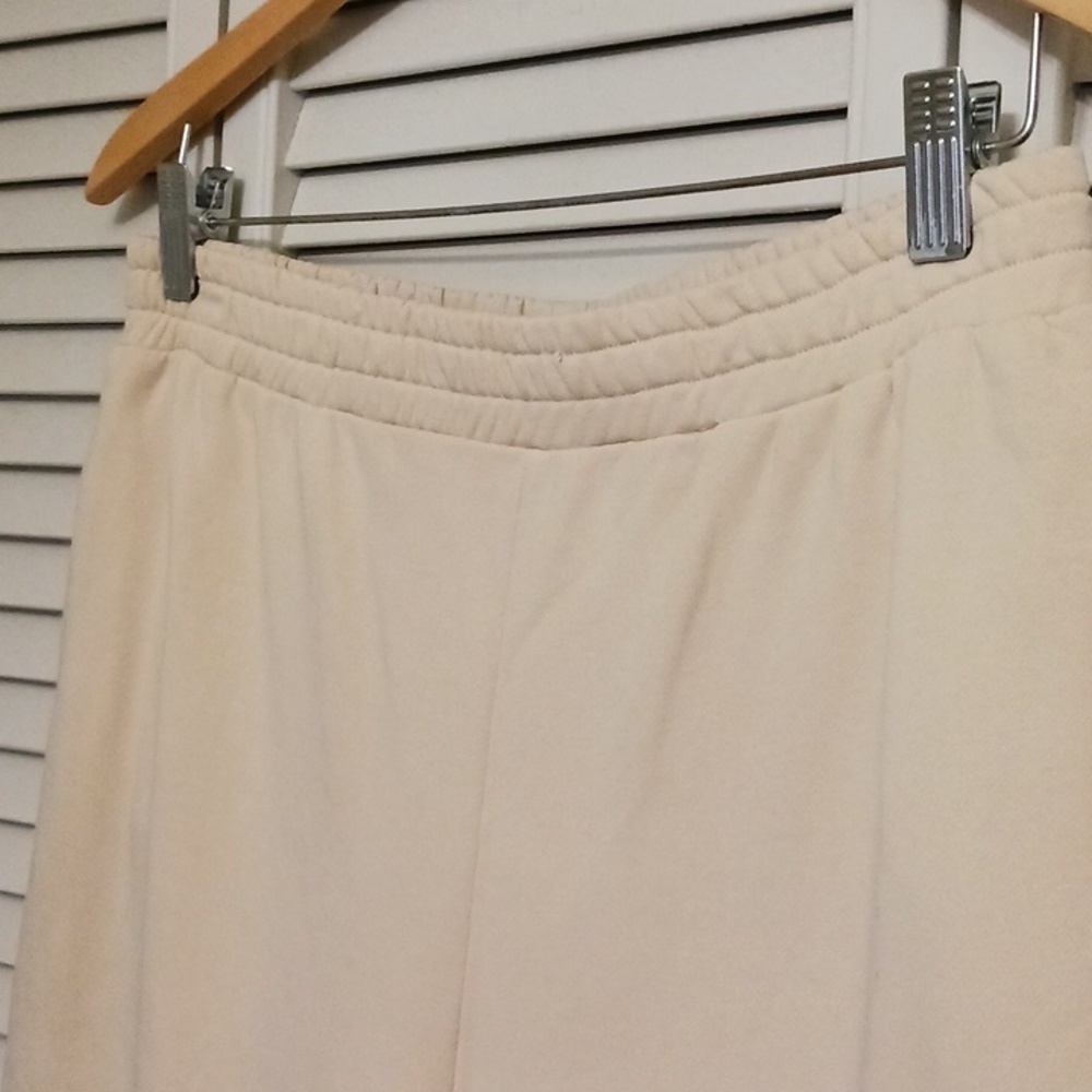 SUPERDOWN French Terry Joggers, Light Yellow/cream, Size L - Picture 3 of 11